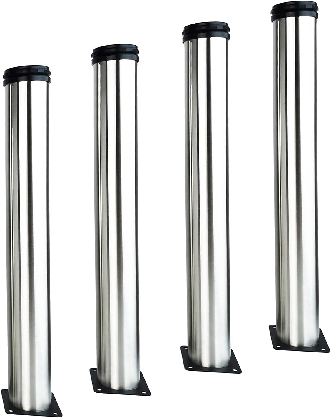4X Patas Muebles de baño Patas de Muebles Ajustables de 450 mm Patas de Escritorio de TV de Mesa de café de Bricolaje de Acero Inoxidable - Altura Ajustable (Total: 450-465 mm) - con Tornillos 4X Patas Muebles de baño Patas de Muebles Ajustables de 450 mm Patas de Escritorio de TV de Mesa de café de Bricolaje de Acero Inoxidable - Altura Ajustable (Total: 450-465 mm) - con Tornillos